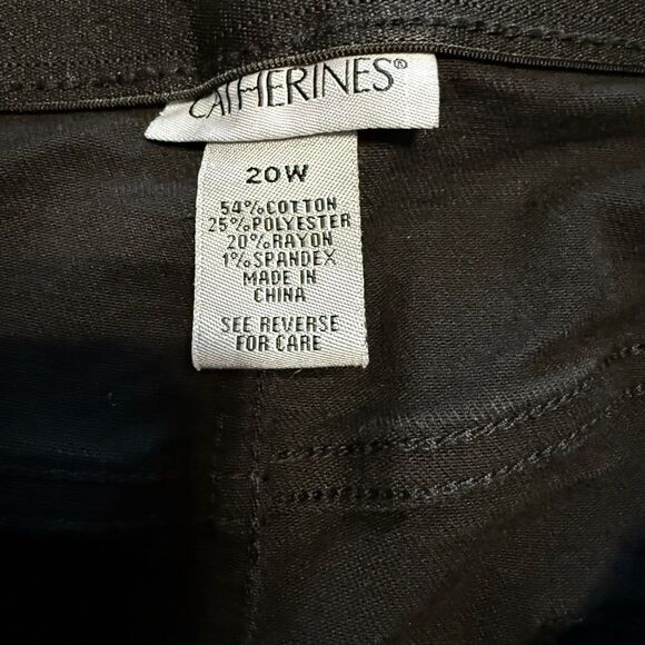 Catherines Black Flare Wide Leg Jeans - Picture 5 of 6